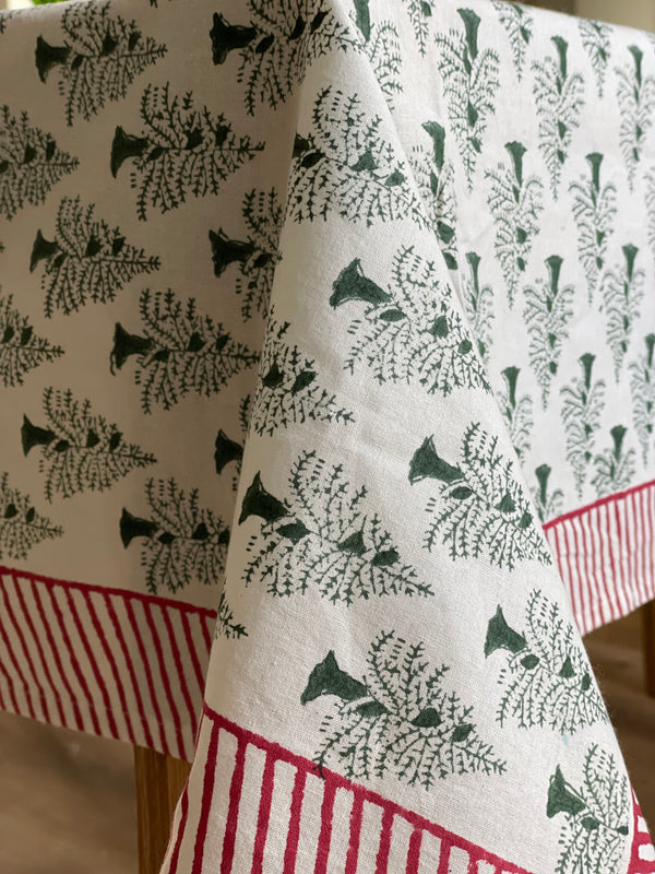 Christmas Tree Cotton Tablecloth