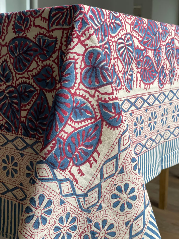 Blue Betel Leaf Tablecloth